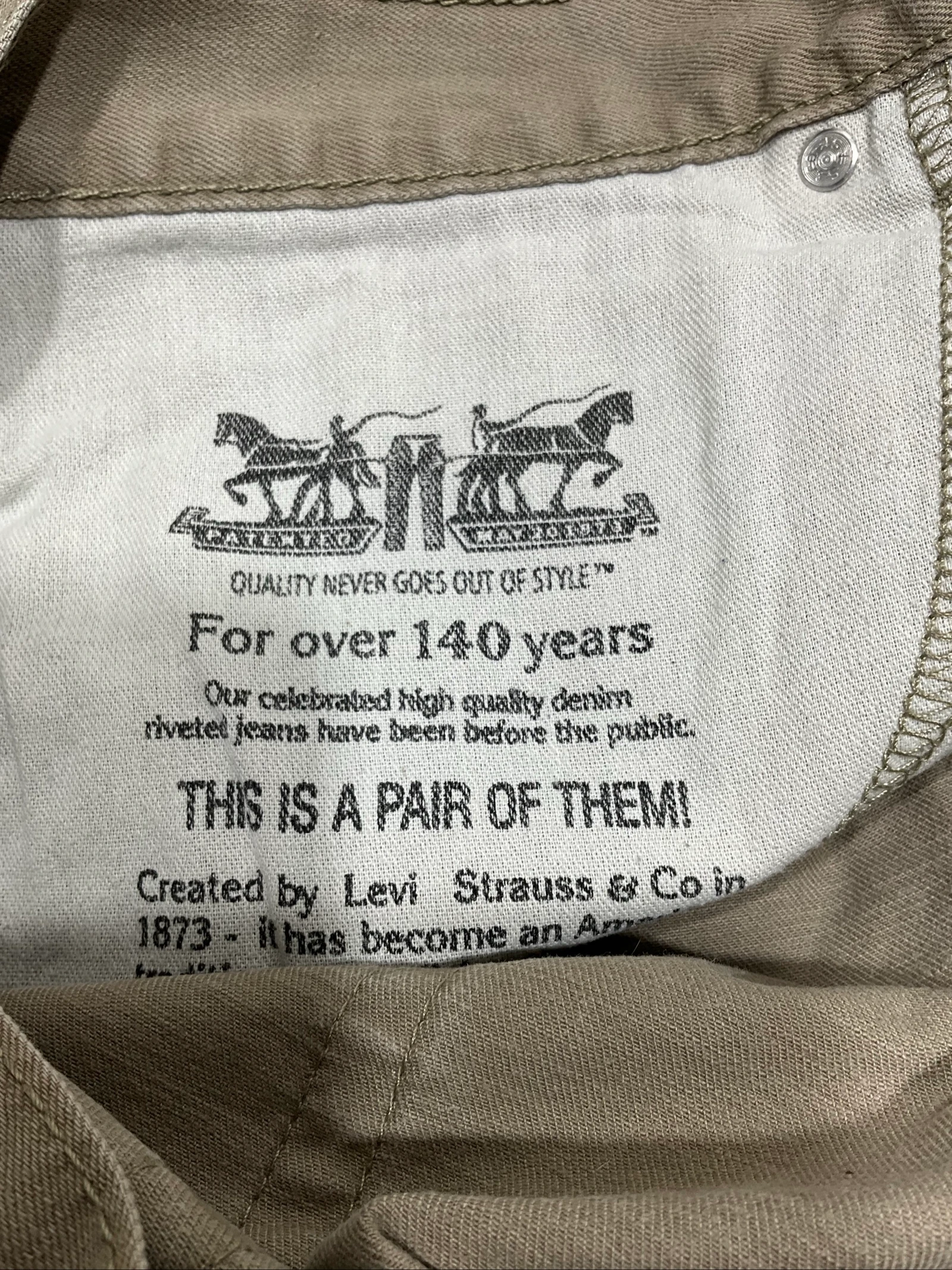 Jean Levi's 505 Straight W36 L36 Vintage 100% Algodón Cáqui lvh 114 – photo 15